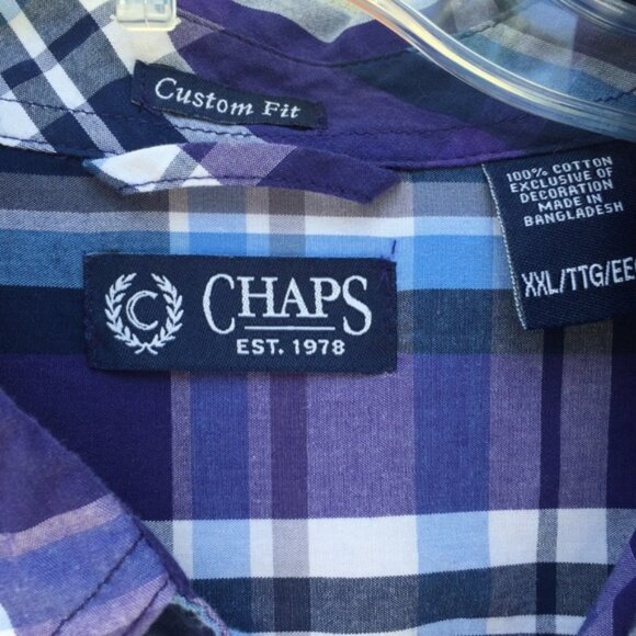 Chaps Custom Fit Men's Size XXL 100% Cotton - Picture 3 of 4